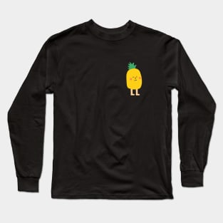 Pineapple with Legs | Cute | Weird | High Quality | Gift | Minimalist Long Sleeve T-Shirt